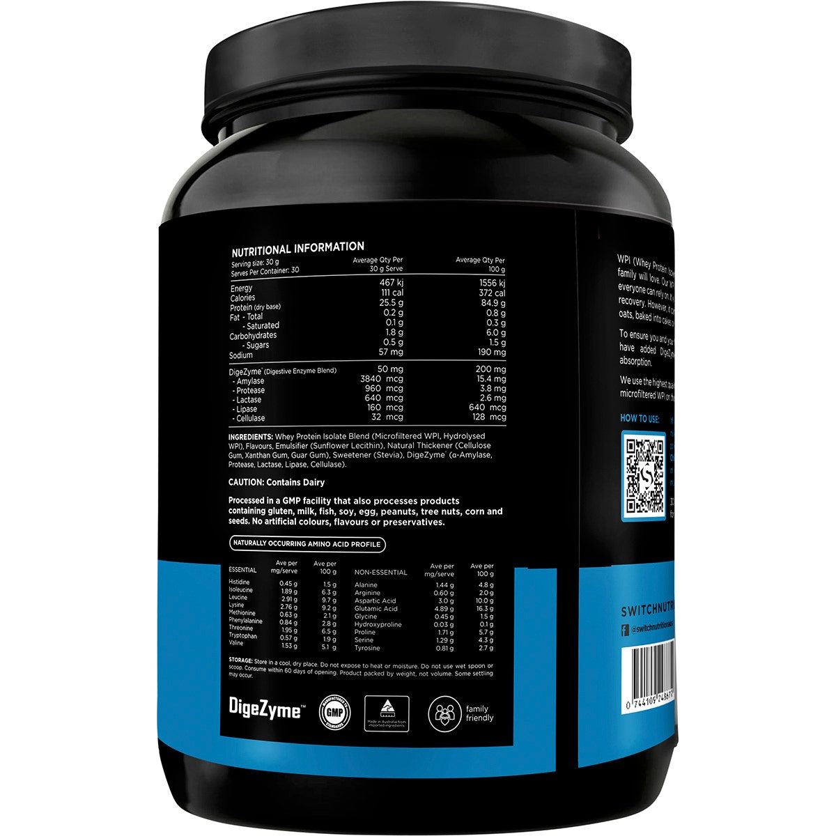 WPI Premium Whey Protein Isolate Vanilla Creme 900g