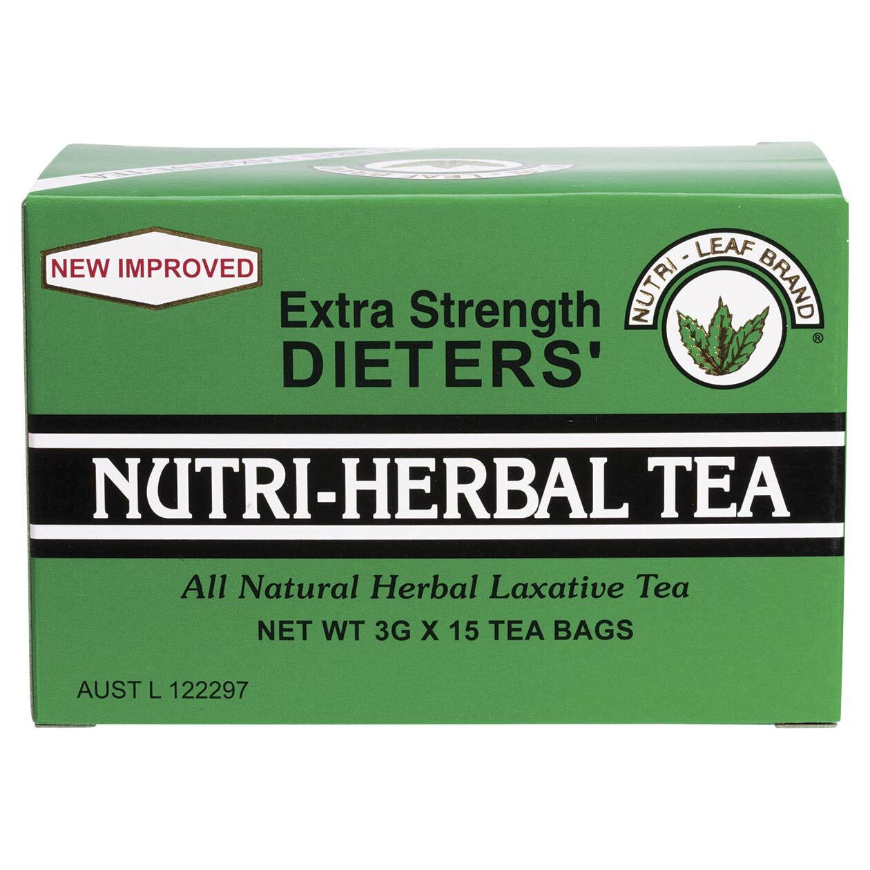NUTRI-LEAF Herbal Tea Bags Dieter's Tea Extra Strength 15pk