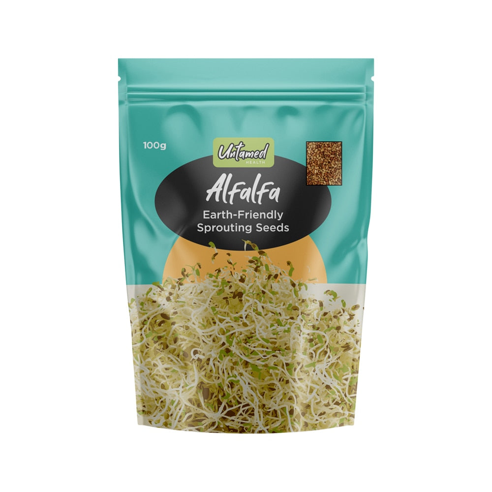 Untamed Health Earth-Friendly Sprouting Seeds Alfalfa 100g