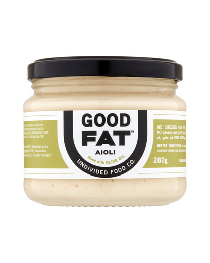 GOOD FAT™ Aioli Made with Olive Oil, Free Range Whole Eggs & Australian Garlic 280g