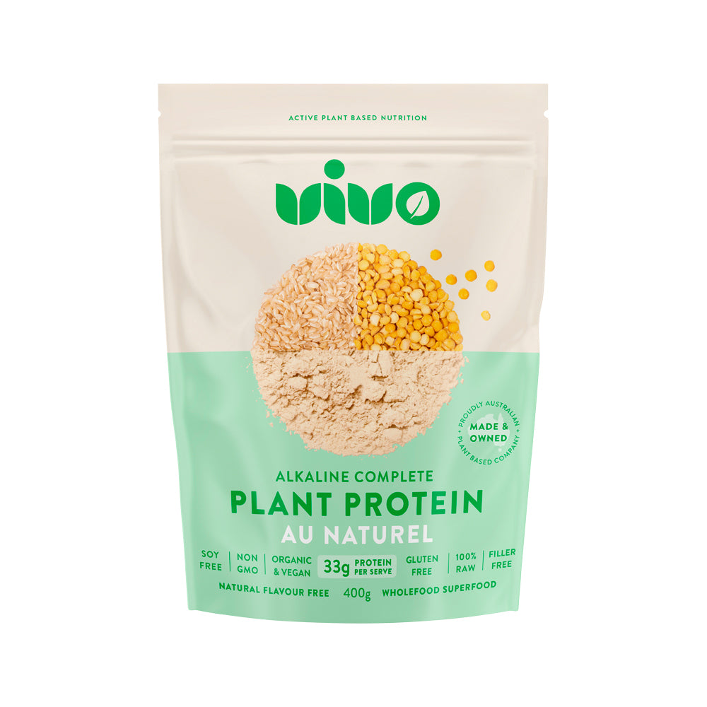 Vivo Organic Alkaline Complete Plant Protein Au Naturel 400g
