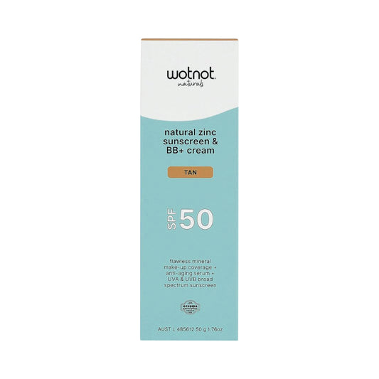 WOTNOT SUNSCREEN & BB+ CREAM SPF50 TAN 50G