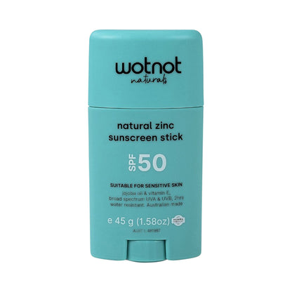 WOTNOT SUNSCREEN STICK NATURAL ZINC SPF50 45G