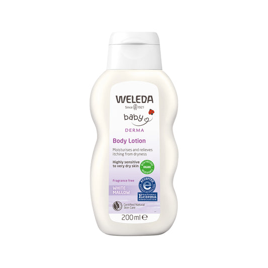 Weleda Baby Derma Body Lotion White Mallow (Fragrance Free) 200ml