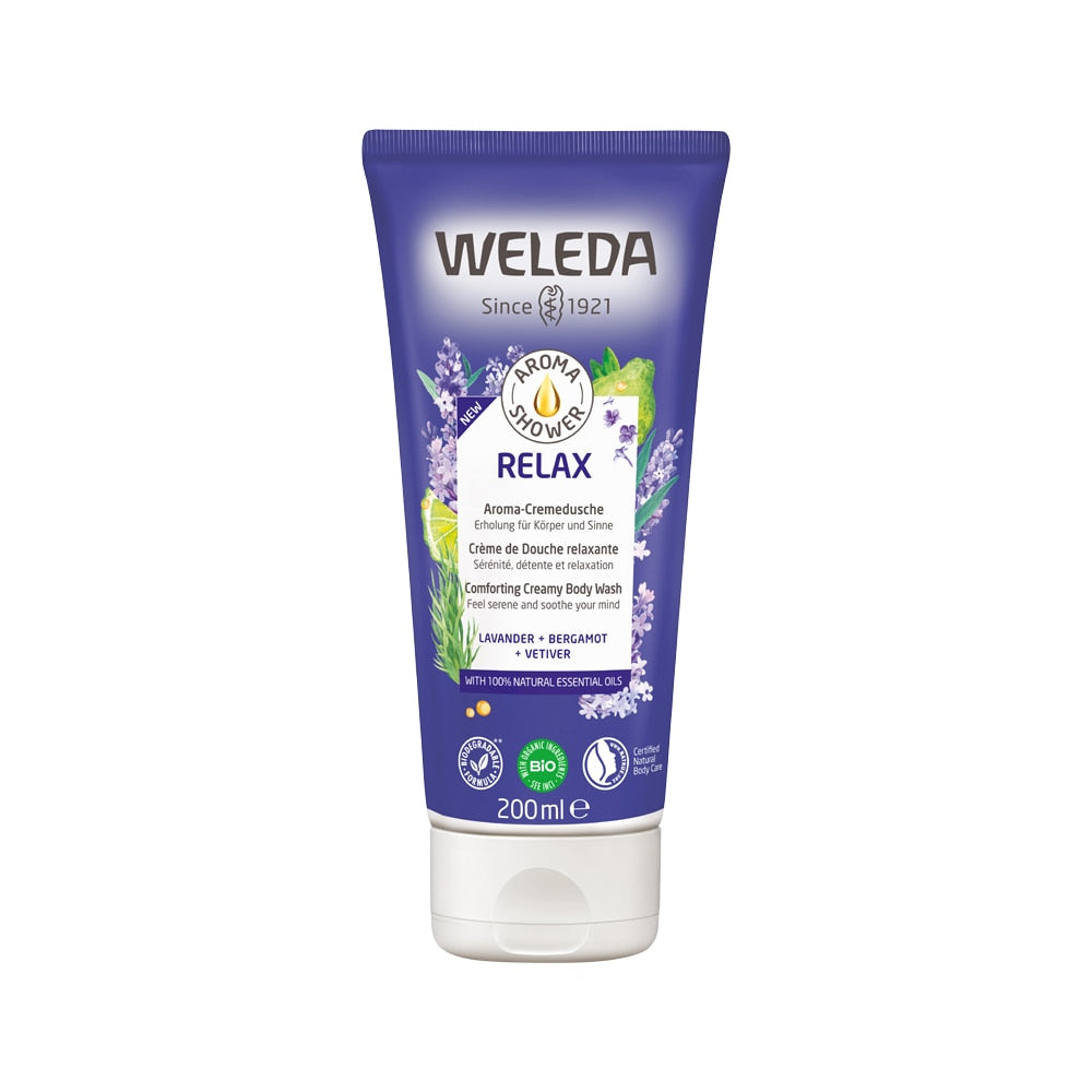 Weleda Aroma Shower Gel Relax (Lavender + Bergamot + Vetiver) 200ml