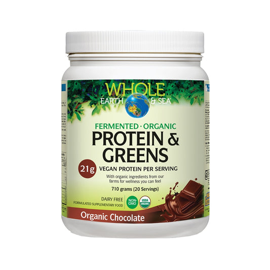 Whole Earth & Sea Organic Fermented Protein & Greens Chocolate 710g