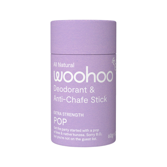 Woohoo Deodorant & Anti-Chafe Stick Pop (Extra Strength) 60g