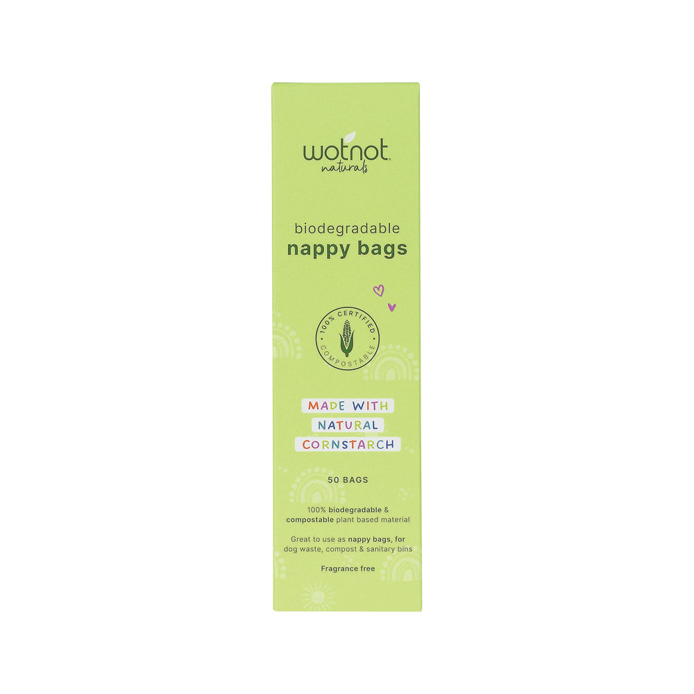 Wotnot Naturals Biodegradable Nappy Bags x 50 Pack