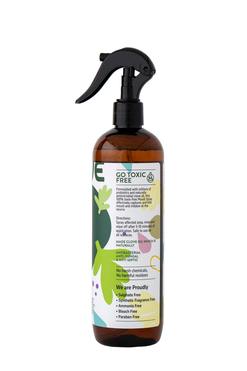 Mould Spray Pine Needle and Clove 500ml Non-Toxic, Bleach-Free, Probiotic Vinegar + High-Concentration Clove Oil