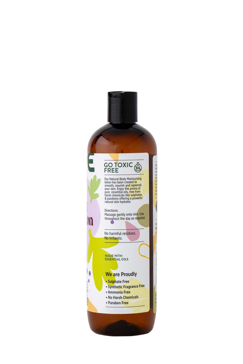 Natural Body Lotion Lavender & Ylang Ylang 500ml Non-Toxic, Plant-Based Moisturiser, Essential Oils