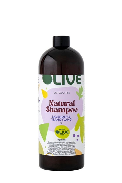 Natural Shampoo Lavender and Ylang Ylang (Non-Toxic, Sulphate-Free)