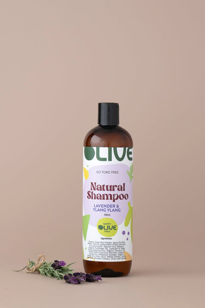 Natural Shampoo Lavender and Ylang Ylang (Non-Toxic, Sulphate-Free)