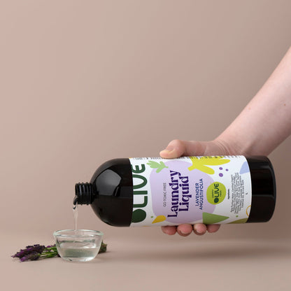 Laundry Liquid Lavender Angustifolia 1 Litre (non-toxic, probiotic laundry detergent)
