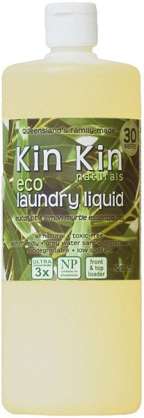 Kin Kin Naturals Eco Laundry Liquid Eucaly &L.Myrtle 1050ml