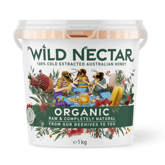 Organic Australian Honey Pail 1kg (CTN 6)