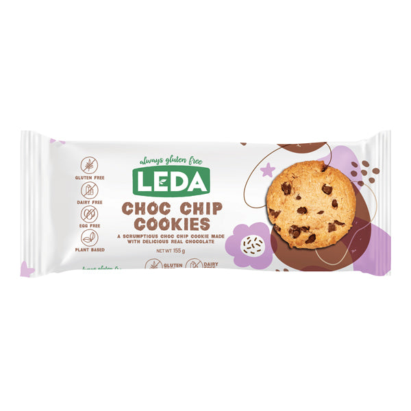 LEDA Choc Chip Cookies 8x155g