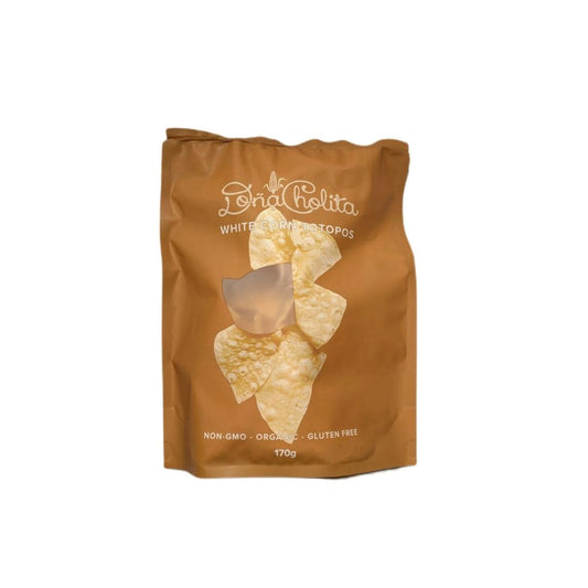 Organic White Corn Totopos 170gm (CTN 12)