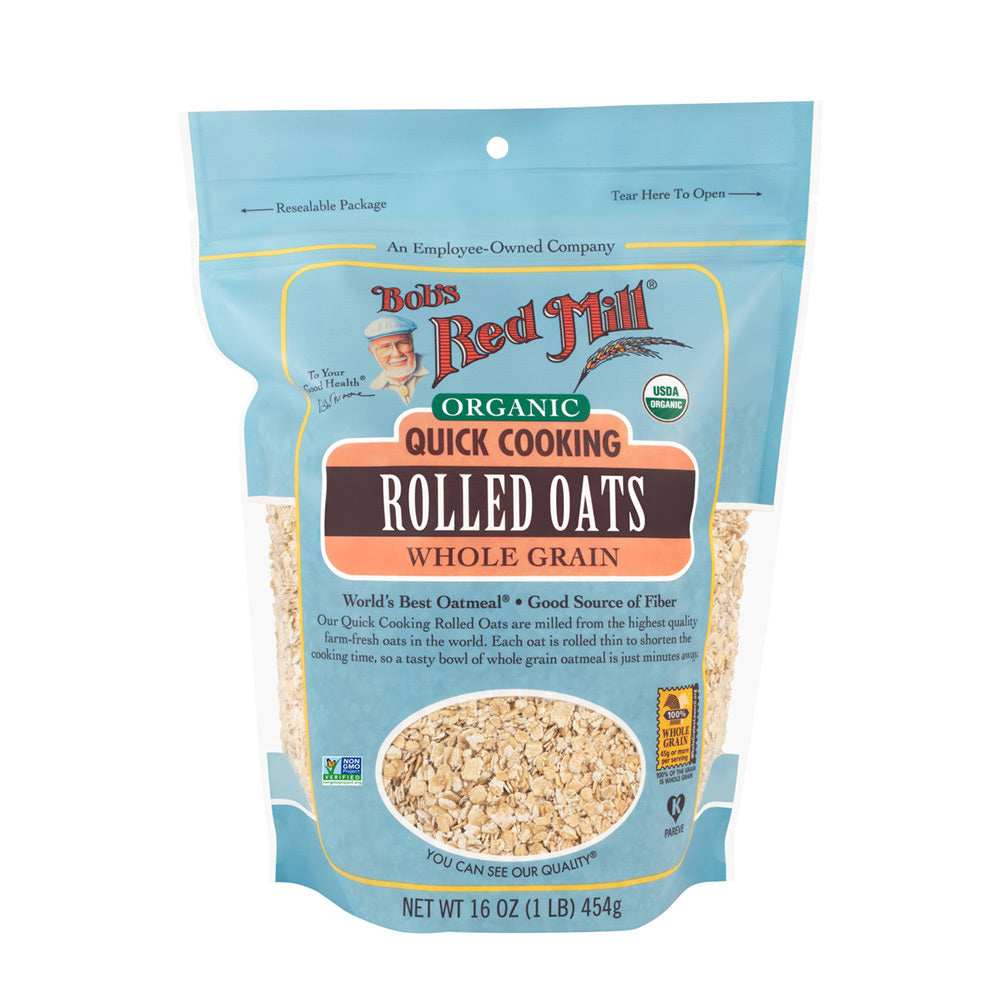 Organic Quick Cooking Rolled Oats 454g