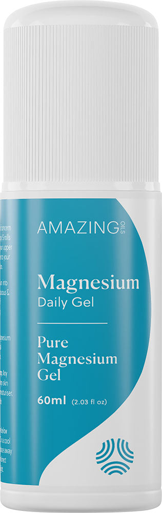 AMAZING OILS Magnesium Daily Gel - Pure Magnesium Gel Roll-On 60ml