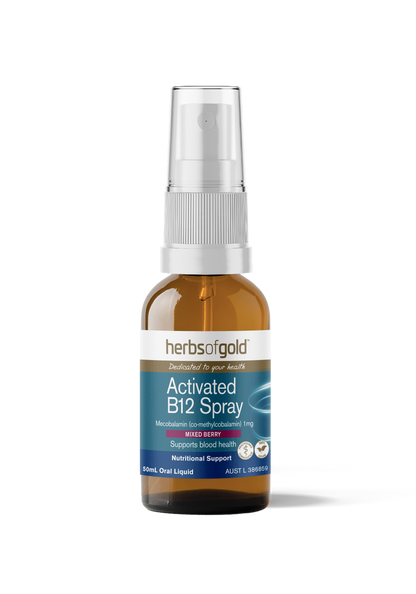 Herbs Of Gold Activated B12 Mixed Berry Spray 50ml