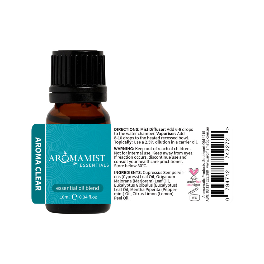 Aromamist Essential Oil Blend Aroma Clear 10ml