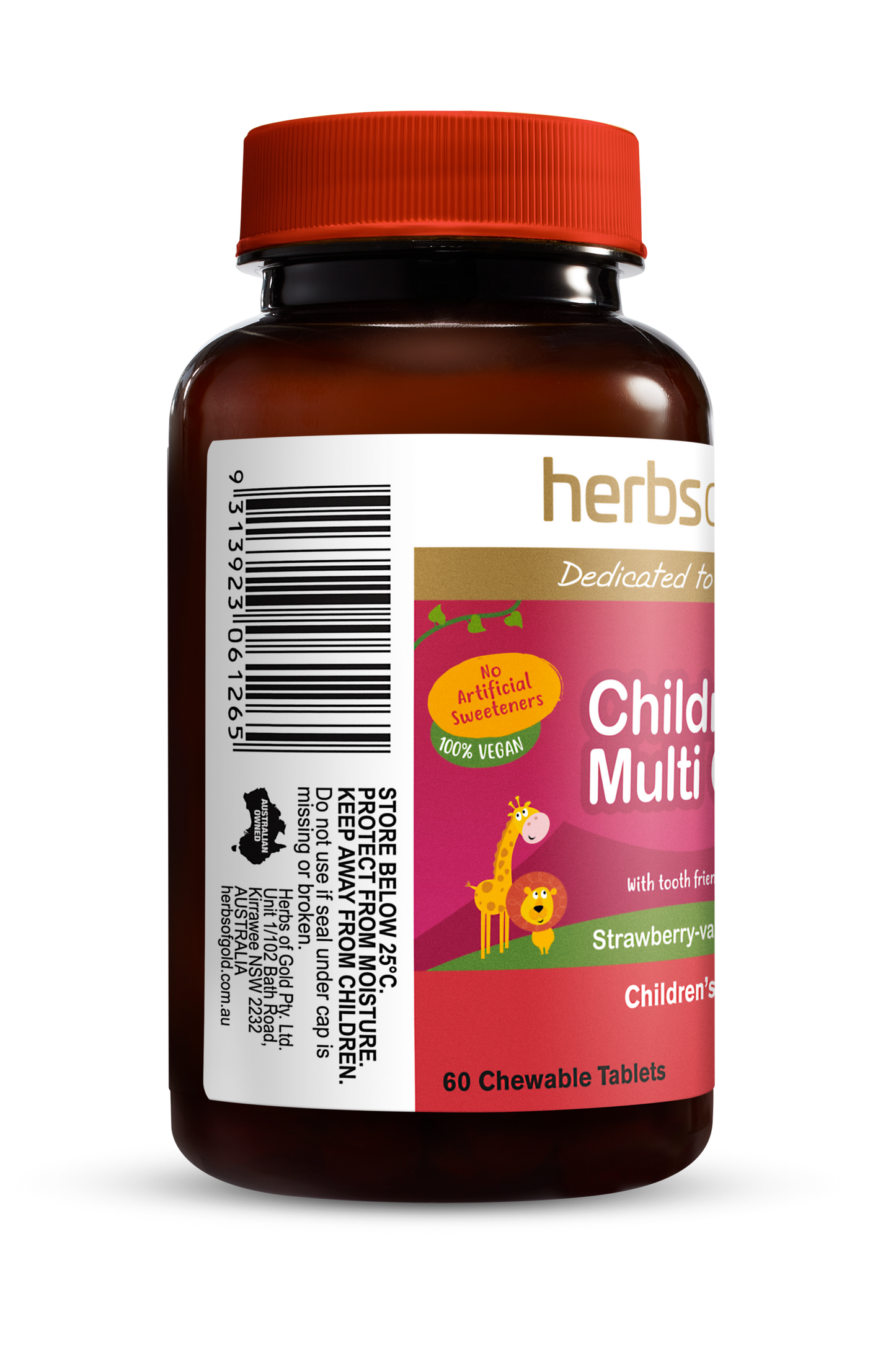 Herbs Of Gold Children's Multi Care 60 Chewable Tablets
