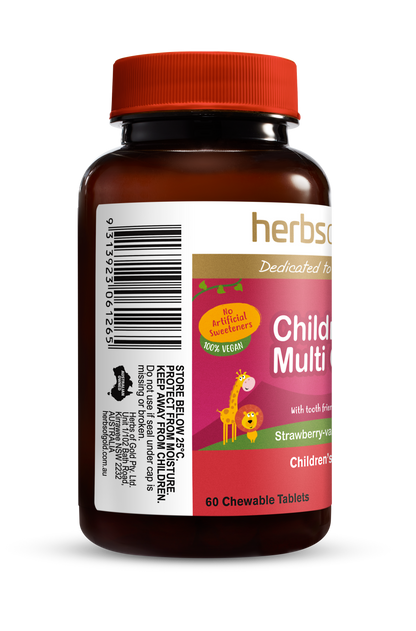 Herbs Of Gold Children's Multi Care 60 Chewable Tablets