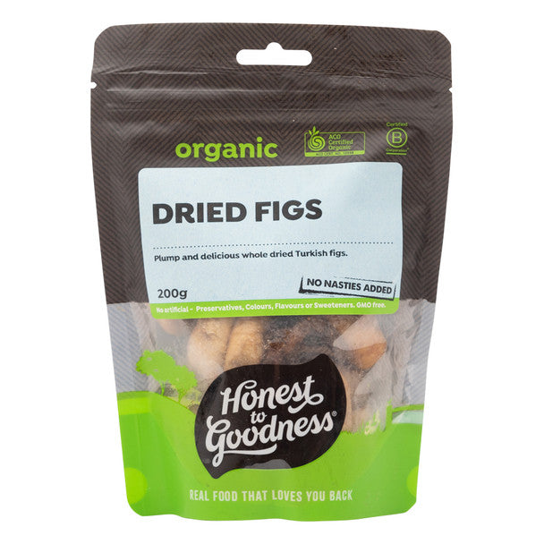 Honest To Goodness Organic Dried Figs 200g