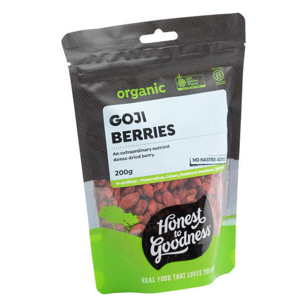 Honest To Goodness Organic Goji Berries 200g