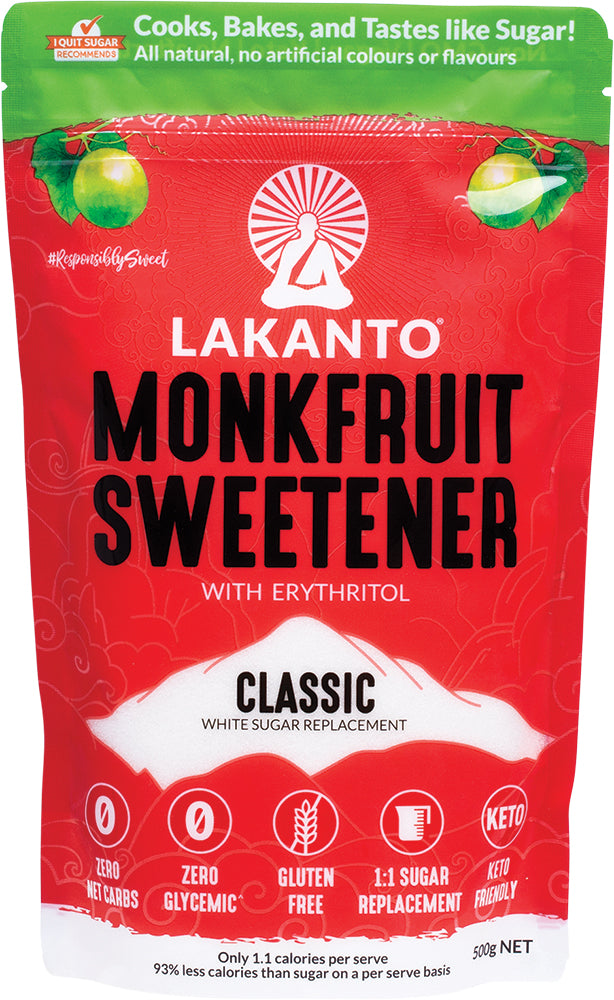 LAKANTO Classic Monkfruit Sweetener 500g