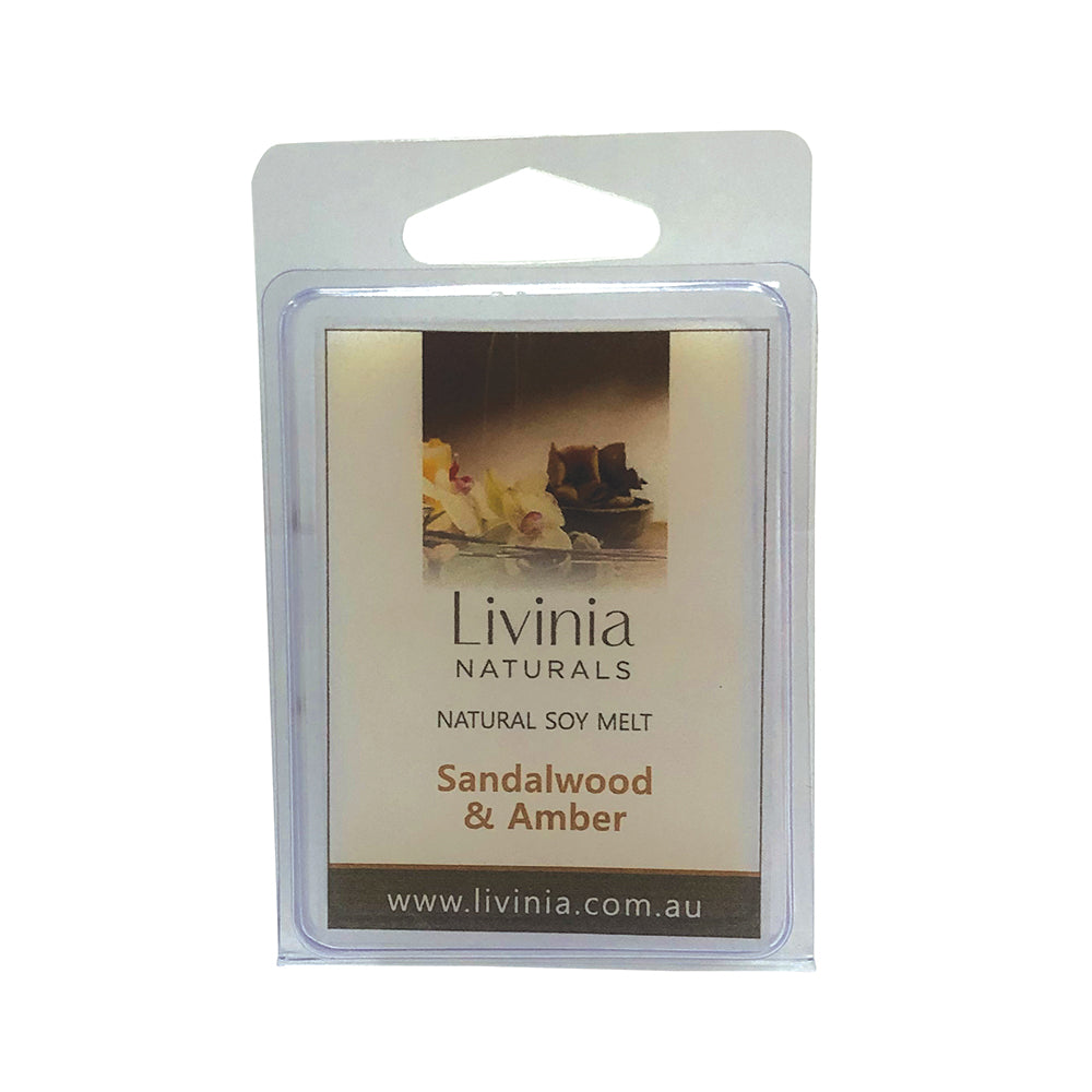 Livinia Soy Melts Sandalwood and Amber Fragrance Oil