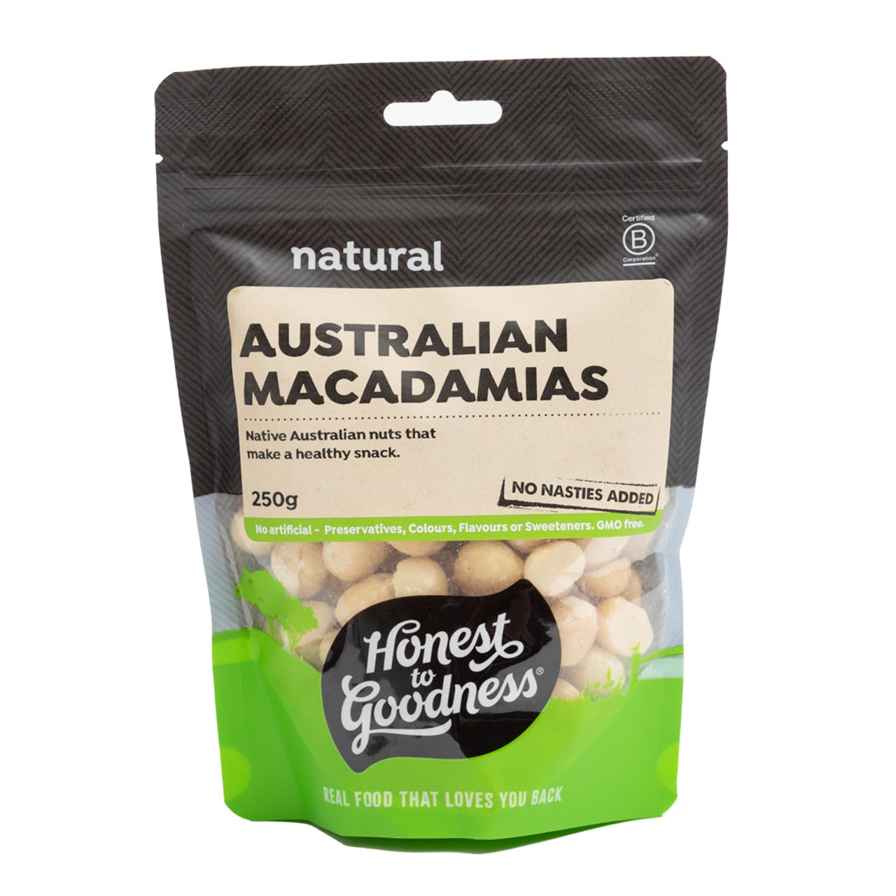 Honest To Goodness Natural Australian Macadamia Nuts 250g