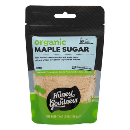 Honest To Goodness Organic Maple Sugar 150g