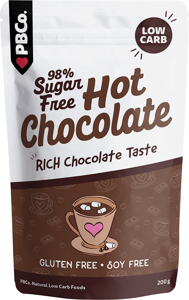 PBCO Hot Chocolate 98% Sugar Free 200g