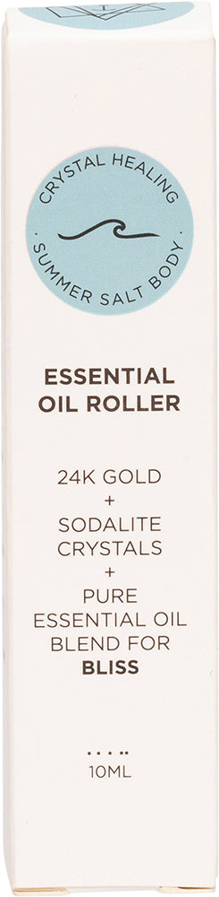 SUMMER SALT BODY Essential Oil Roller 24K Gold Bliss Sodalite 10ml