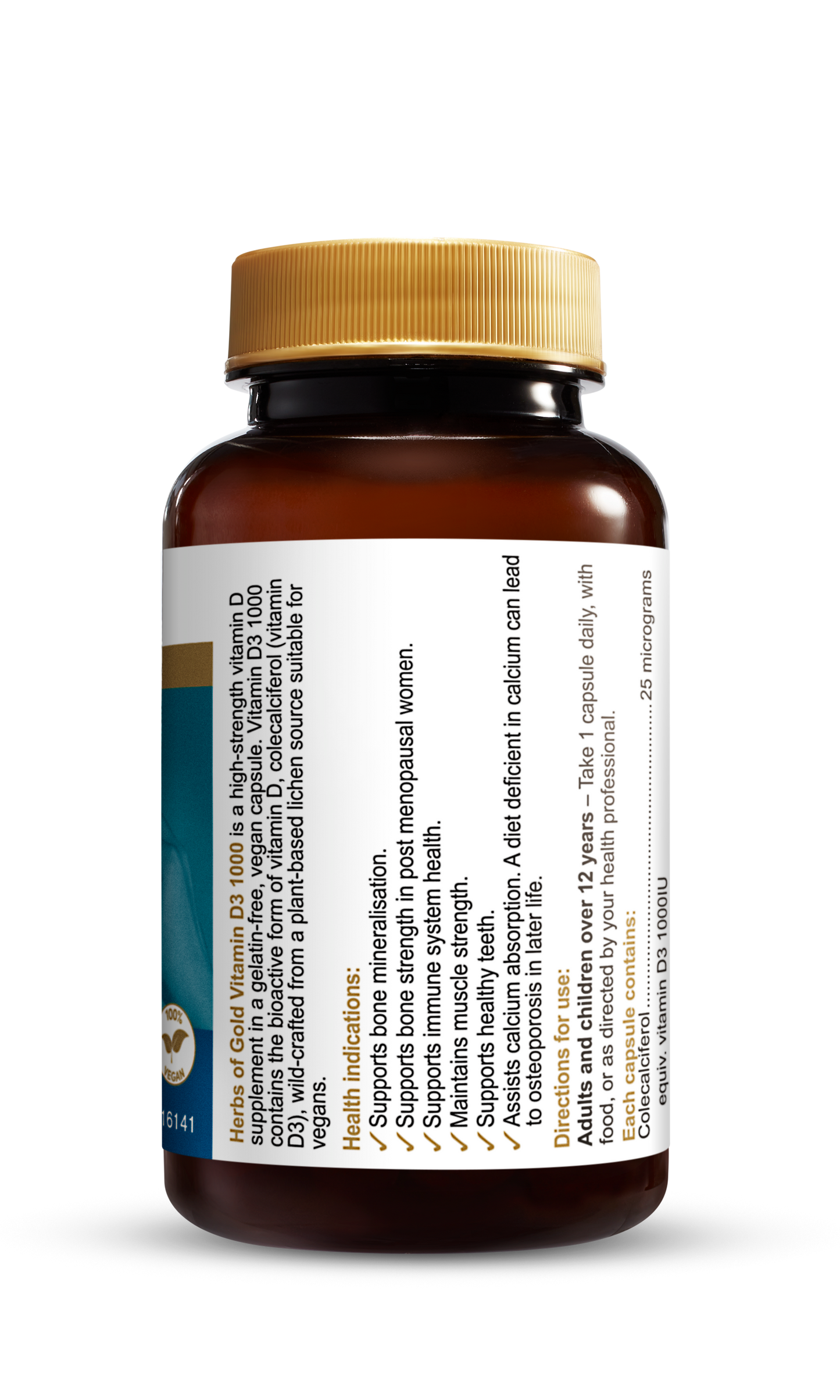 Herbs of Gold Vitamin D3 1000 120c