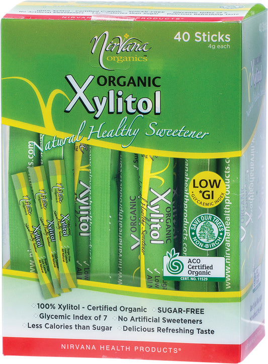 NIRVANA ORGANICS Xylitol Certified Organic Sticks 40x4g